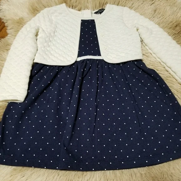 Nautica Baby Girl's Polka Dot Dress - Picture 4 of 8